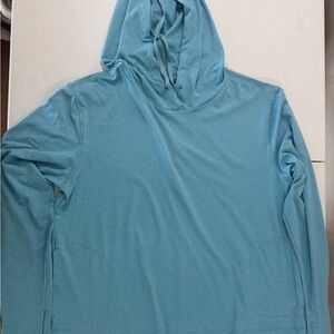 Womens  Layer 8 Blue Hoodie Shirt size Lg